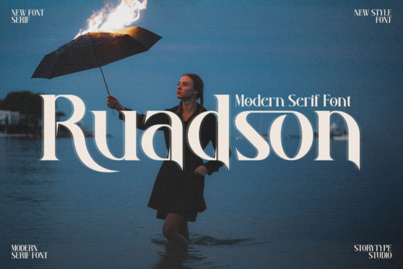 Ruadson Font PNG with transparent background - Preview 1