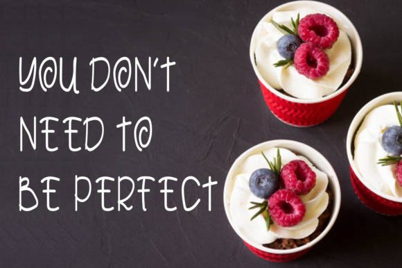 Salty Cream Font PNG with transparent background - Preview 2