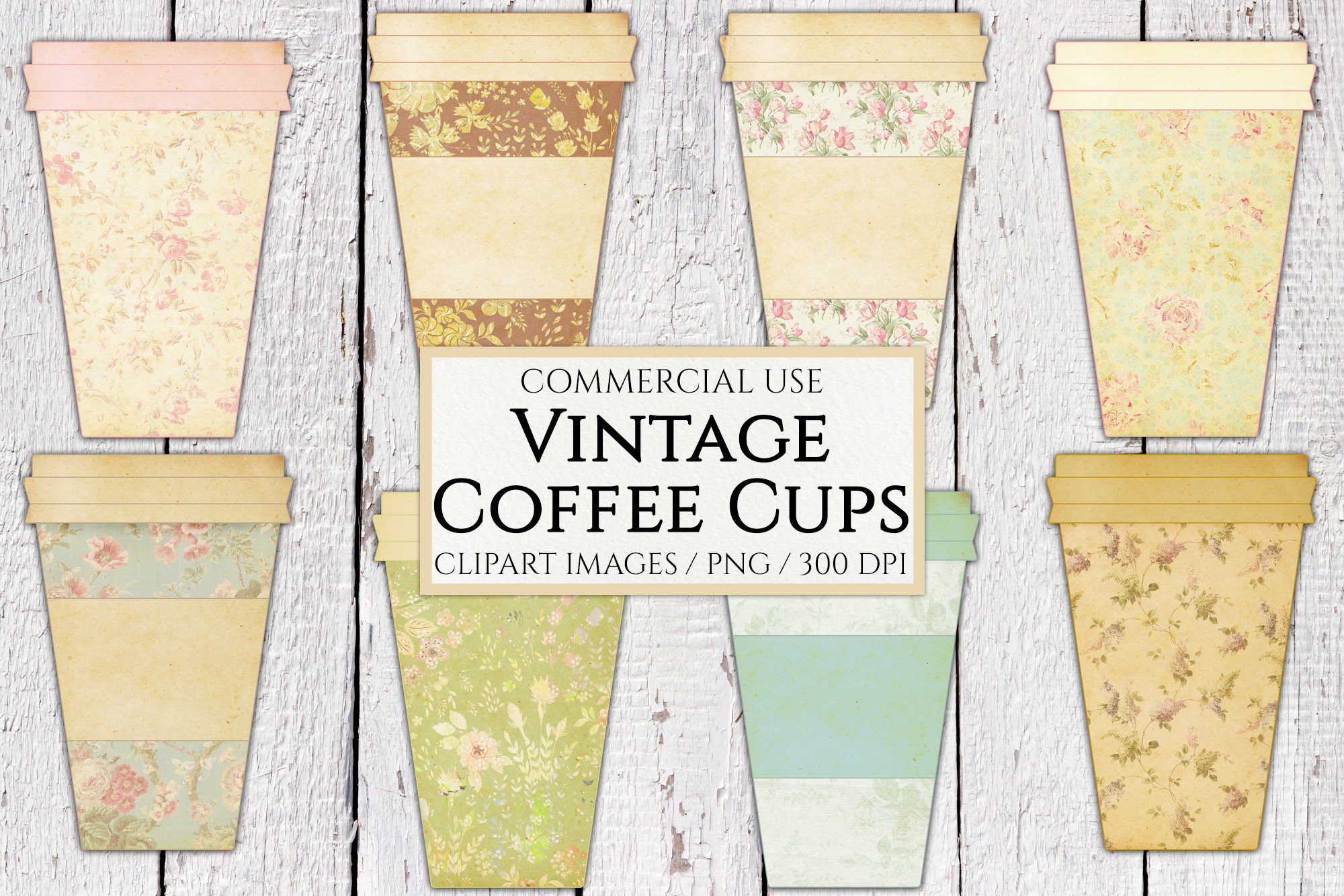 Vintage Coffee Cup Clipart