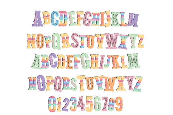 Alpaca Pastel Font PNG with transparent background - Preview 1