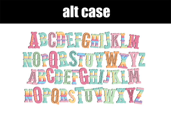 Alpaca Pastel Font PNG with transparent background - Preview 6