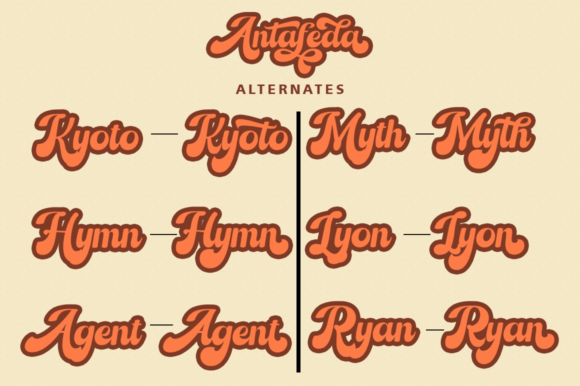 Antafeda Font - Preview 4