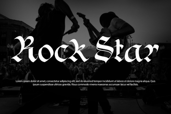 Black Rain Font - Preview 1