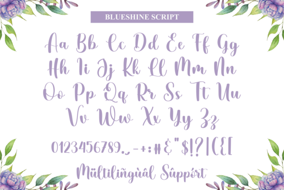 Blueshine Font - Preview 6