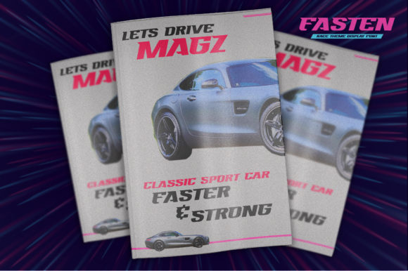 Fasten Font PNG with transparent background - Preview 2