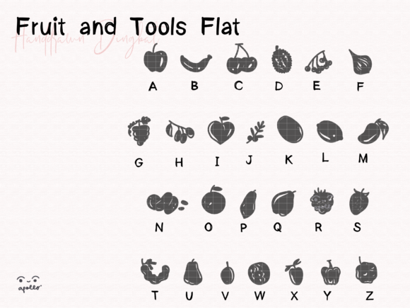 Fruits and Tools Font - Preview 1