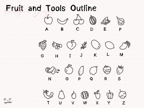 Fruits and Tools Font - Preview 1