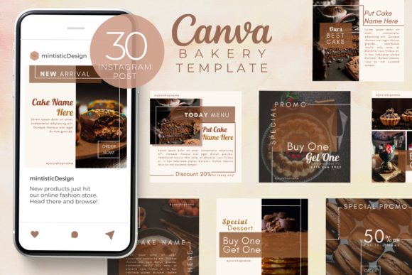Pastel Canva Instagram Post Template Graphic by Mintistic Design ...