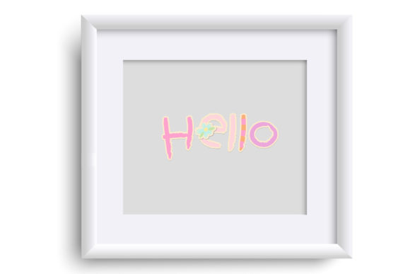 Kid's Bloom Font PNG with transparent background - Preview 4