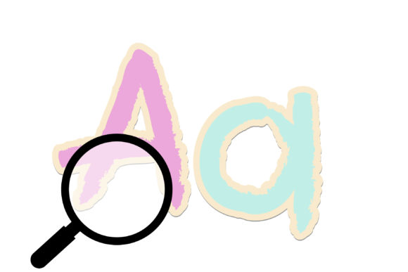 Kid's Bloom Font PNG with transparent background - Preview 5