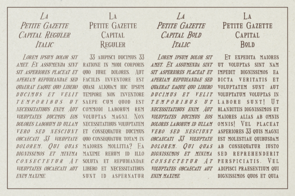 La Petite Gazette Font PNG with transparent background - Preview 2