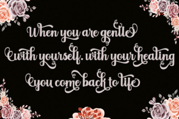 Martha Script Font PNG with transparent background - Preview 1