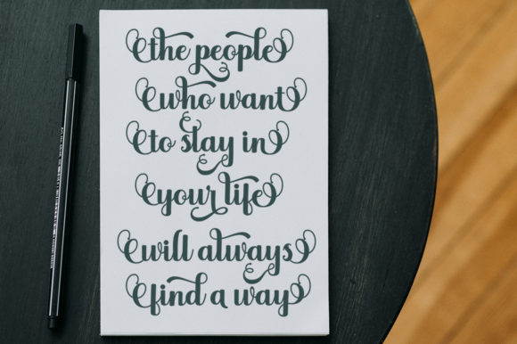 Martha Script Font PNG with transparent background - Preview 6