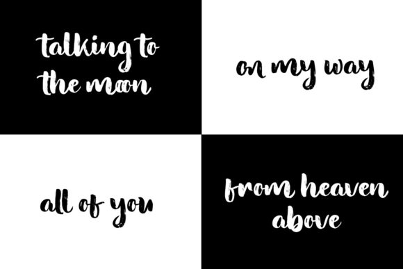 Milbrush Font PNG with transparent background - Preview 2