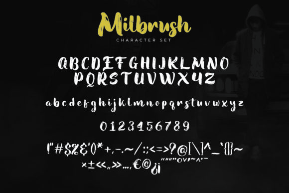 Milbrush Font PNG with transparent background - Preview 5