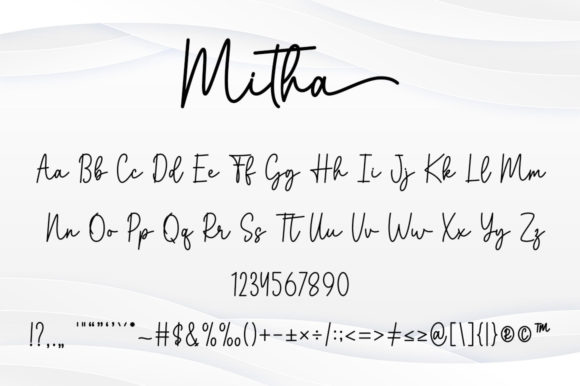 Mitha Font PNG with transparent background - Preview 4