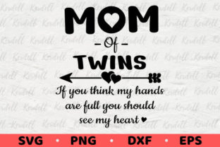 Mom of Twins Mother's Day Funny Twin Mom Graphic by Kerdell