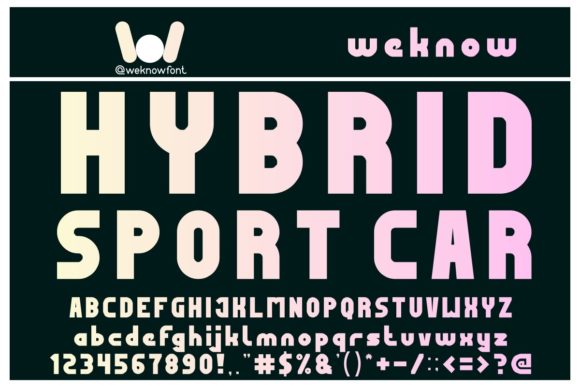 Most Famous Font font preview - 4