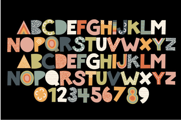 Panoptic Font PNG with transparent background - Preview 2