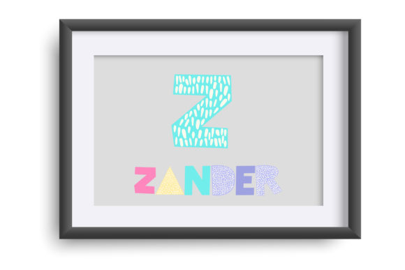 Panoptic Pastel Font PNG with transparent background - Preview 3