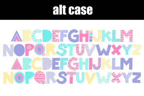 Panoptic Pastel Font PNG with transparent background - Preview 6