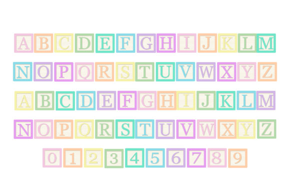 Pastel Blocks Font font preview - 1