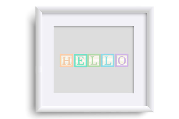 Pastel Blocks Font font preview - 4