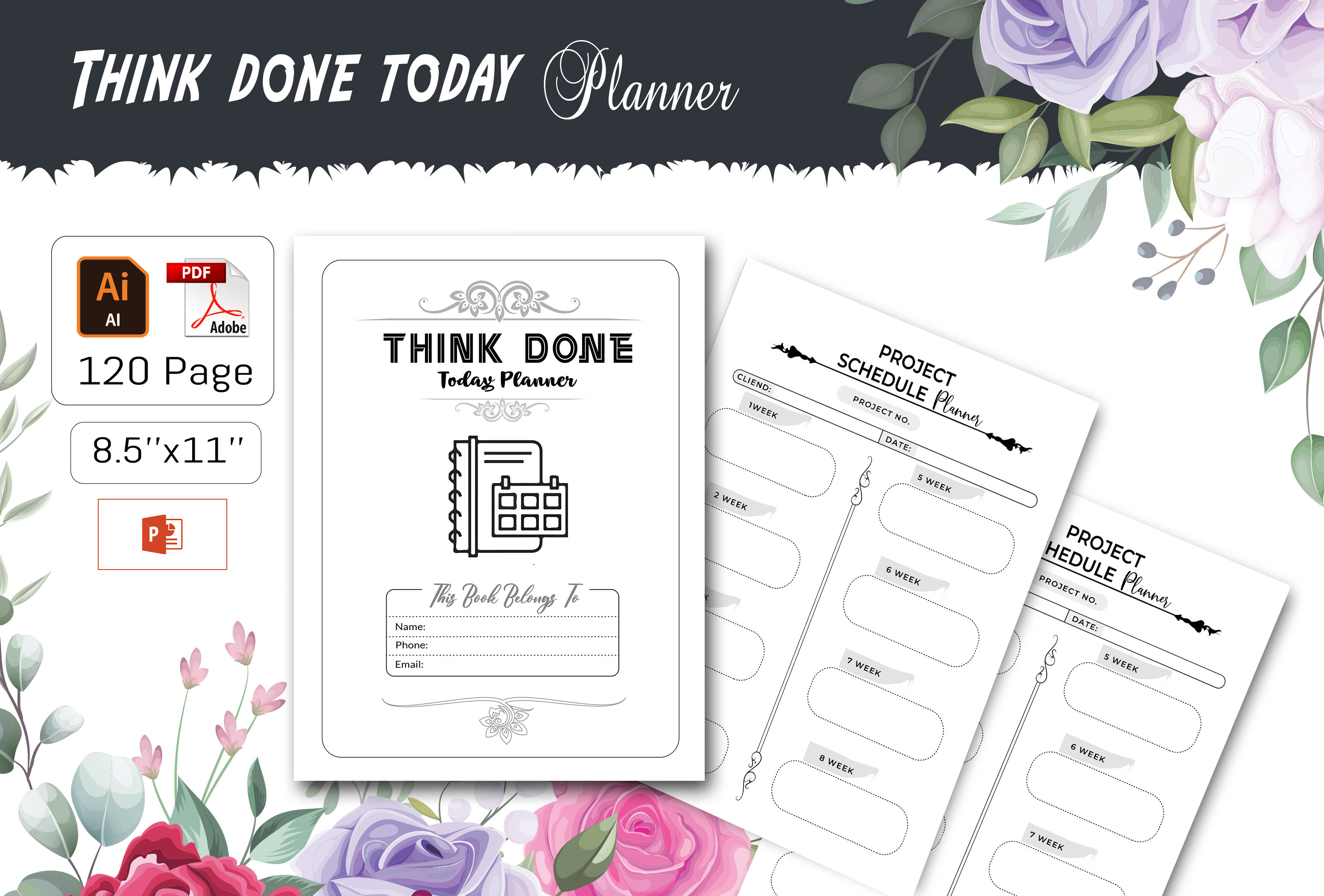 Project Schedule Graphic by Design_hut · Creative Fabrica