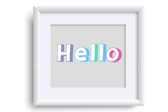 Sherbet Shadow Font PNG with transparent background - Preview 4