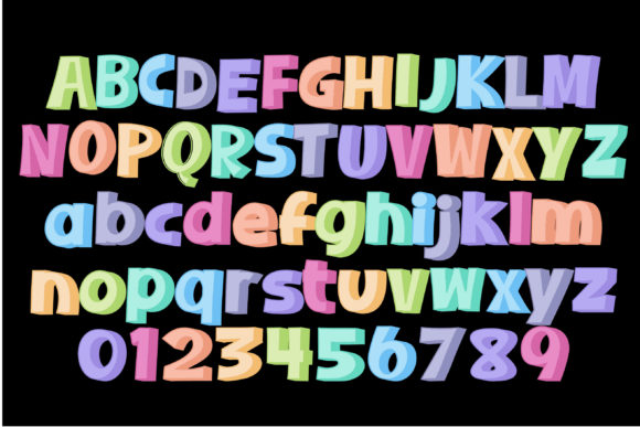 Sherbet Shadow Too Font PNG with transparent background - Preview 1