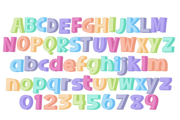 Sherbet Shadow Too Font PNG with transparent background - Preview 6