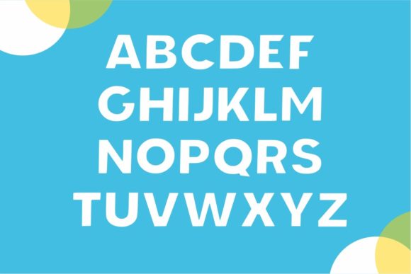 Smooth Kids Font PNG with transparent background - Preview 3