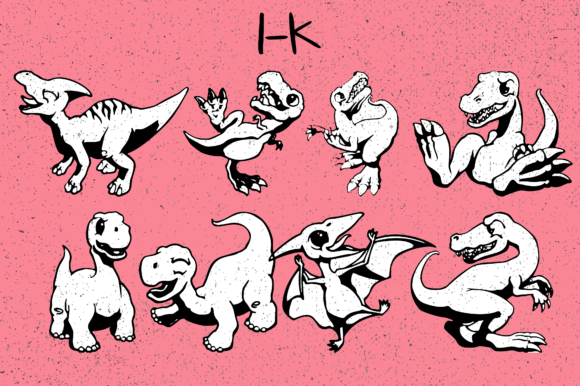 Dino Font - Preview 2