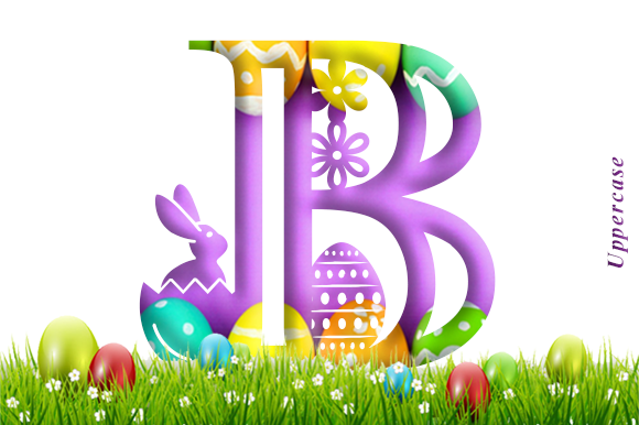 Easter Monogram Font - Preview 2