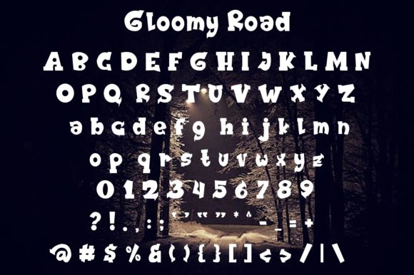 Gloomy Road Font - Preview 4