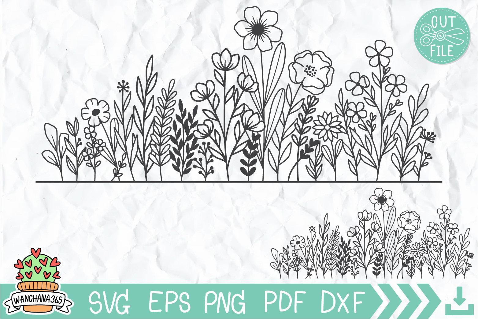 Hand Drawn Blooming Wildflower Graphic by wanchana365 · Creative Fabrica