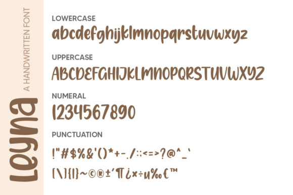 Leyna Font PNG with transparent background - Preview 5