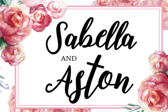 Natasya Script Font PNG with transparent background - Preview 1