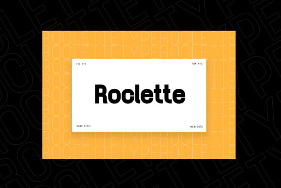 Roclette Font PNG with transparent background - Preview 3