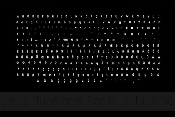 Roclette Font PNG with transparent background - Preview 4