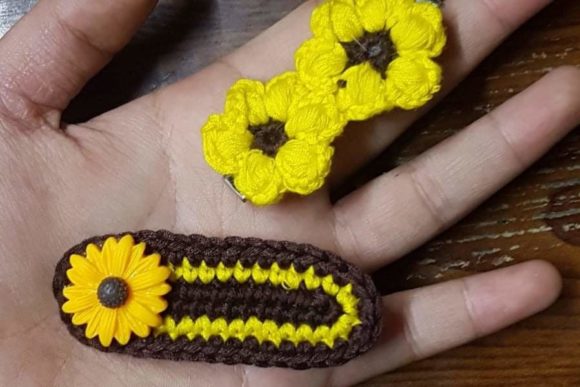 Sunflower Hair Clip Set