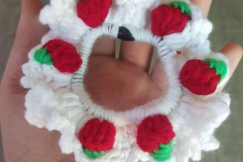 Strawberry Scrunchie