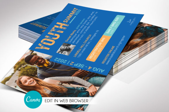 Youth Summit Flyer Canva Template