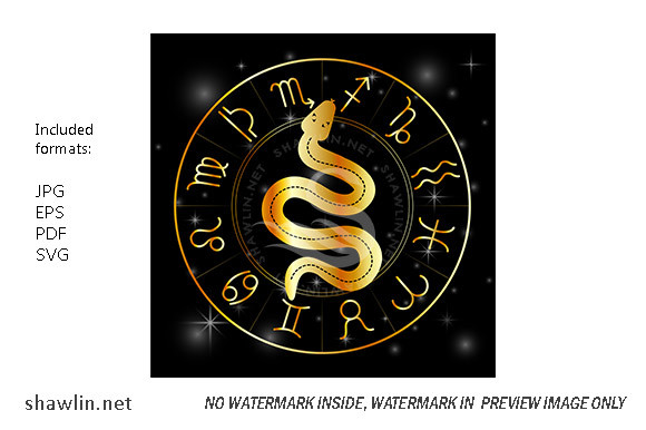 Zodiac symbols astrology signs gold