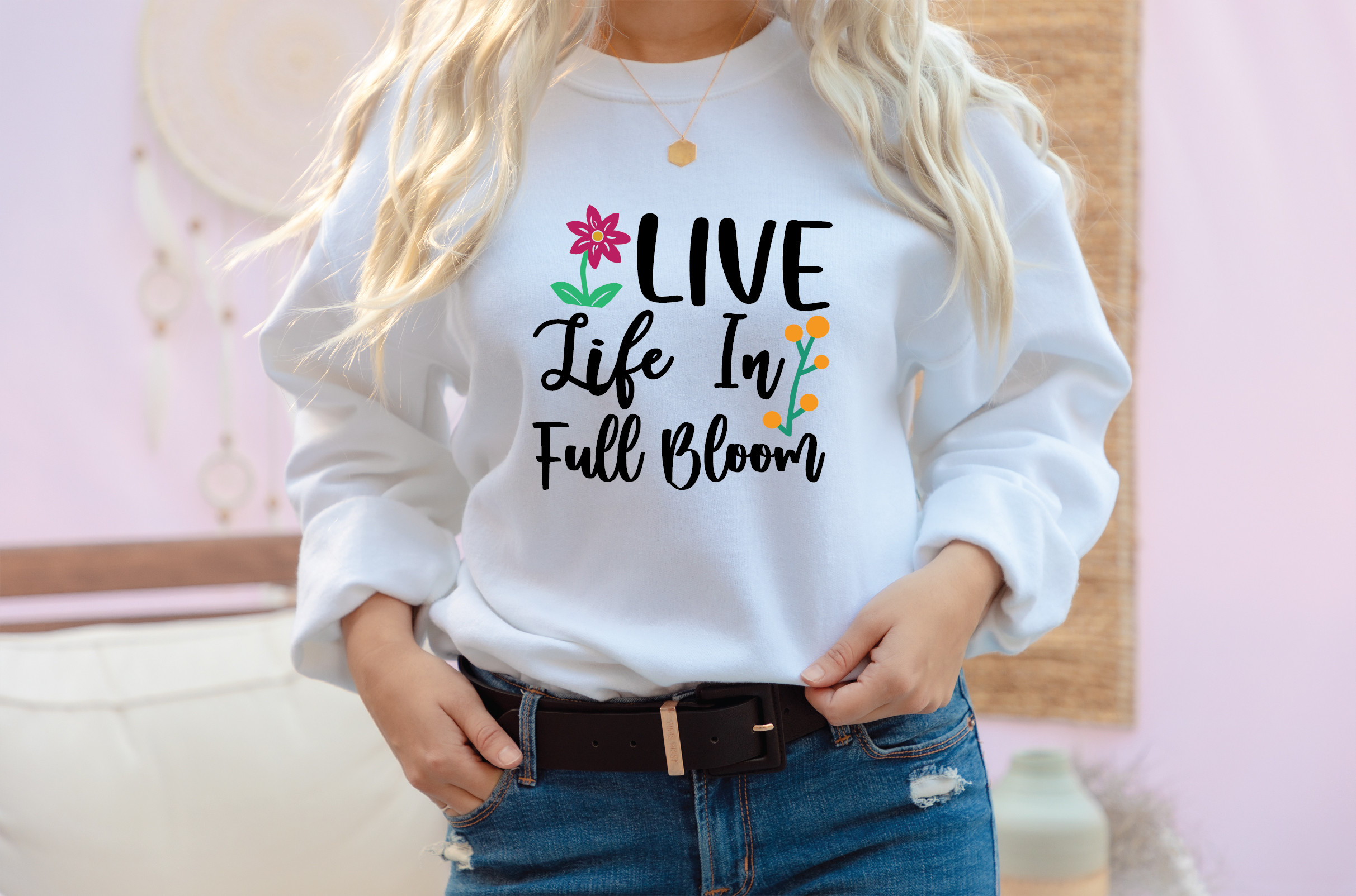 Live Life in Full Bloom Graphic by gravity_420 · Creative Fabrica