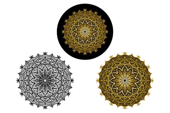 Mandala Pattern Batik Style Design
