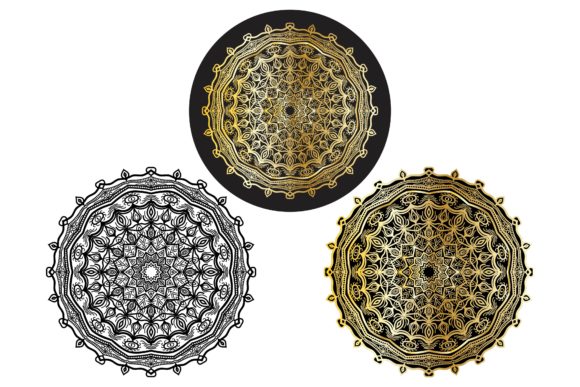 Mandala Pattern Batik Style Design