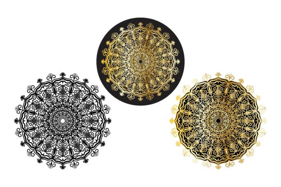 Mandala Pattern Batik Style Design