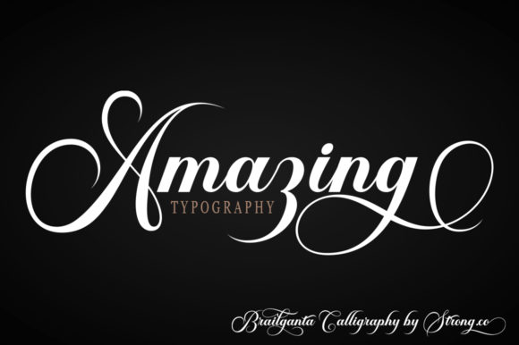 Brailganta Script Font - Preview 3
