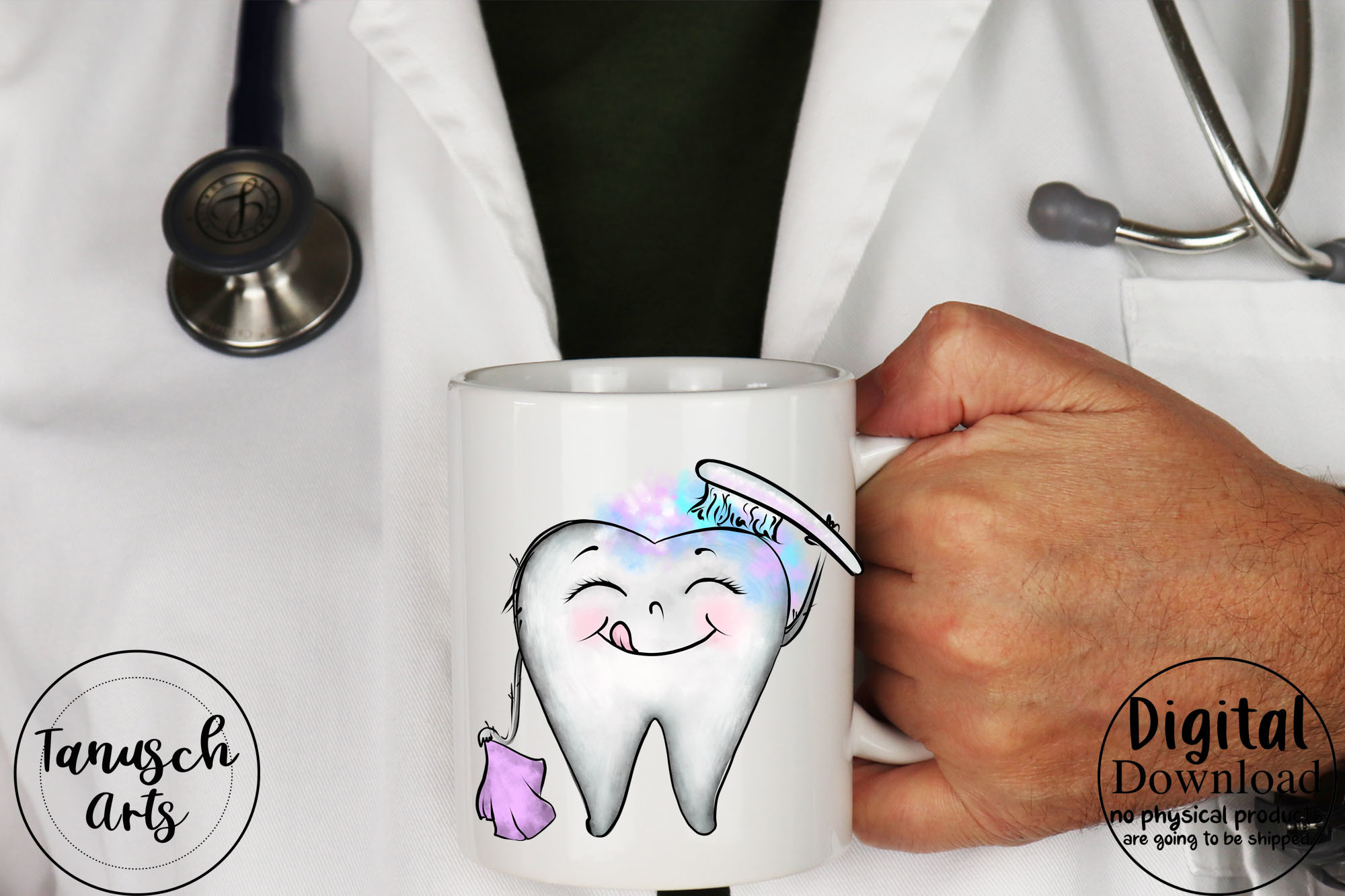 Happy Teeth Dental Clipart PNG Set - photo 2
